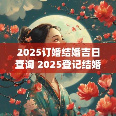 2025订婚结婚吉日查询 2025登记结婚吉日吉时