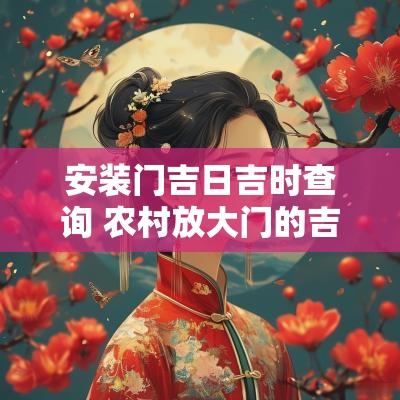 安装门吉日吉时查询 农村放大门的吉日吉时