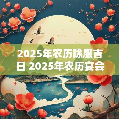 2025年农历除服吉日 2025年农历宴会吉日