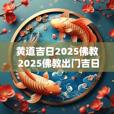 黄道吉日2025佛教 2025佛教出门吉日