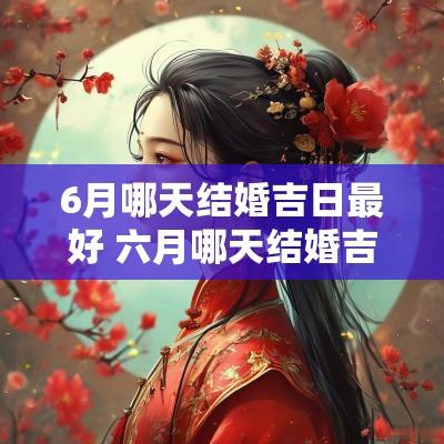6月哪天结婚吉日最好 六月哪天结婚吉利最好