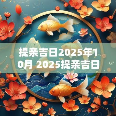 提亲吉日2025年10月 2025提亲吉日时间表