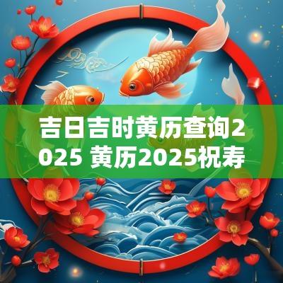 吉日吉时黄历查询2025 黄历2025祝寿吉日查询