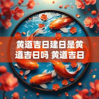 黄道吉日建日是黄道吉日吗 黄道吉日定日成日含义