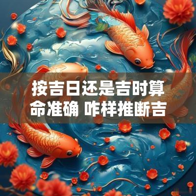 按吉日还是吉时算命准确 咋样推断吉日和吉时呢