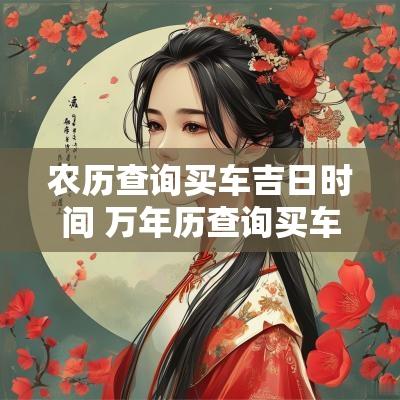 农历查询买车吉日时间 万年历查询买车吉日