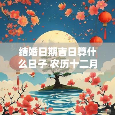 结婚日期吉日算什么日子 农历十二月结婚吉日哪一天日子好