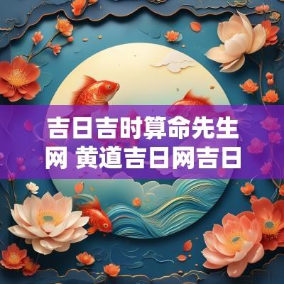 吉日吉时算命先生网 黄道吉日网吉日吉时查询