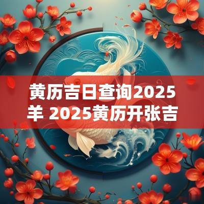 黄历吉日查询2025羊 2025黄历开张吉日查询