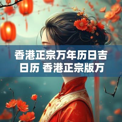 香港正宗万年历日吉日历 香港正宗版万年历