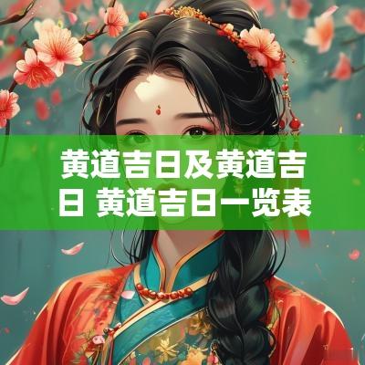 黄道吉日及黄道吉日 黄道吉日一览表天德