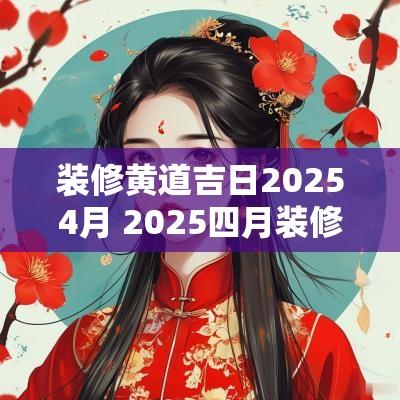 装修黄道吉日20254月 2025四月装修黄道吉日