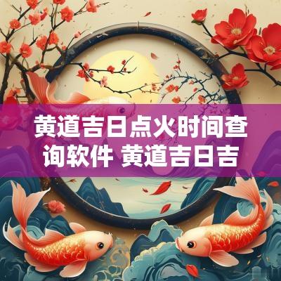 黄道吉日点火时间查询软件 黄道吉日吉时查询软件