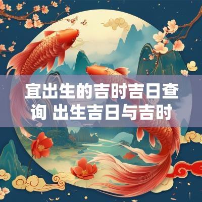 宜出生的吉时吉日查询 出生吉日与吉时