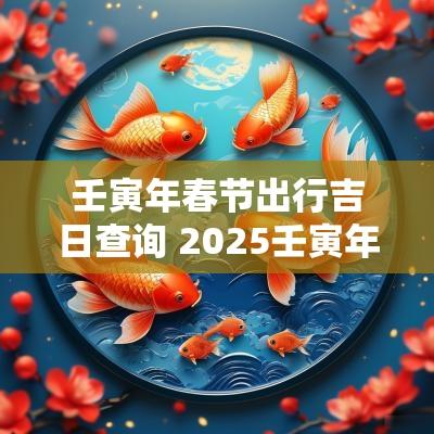 壬寅年春节出行吉日查询 2025壬寅年大吉日