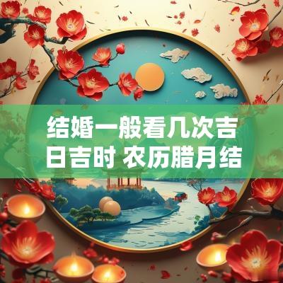 结婚一般看几次吉日吉时 农历腊月结婚吉日吉时