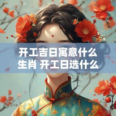 开工吉日寓意什么生肖 开工日选什么属相 开工吉日寓意什么生肖 开工日选什么属相
