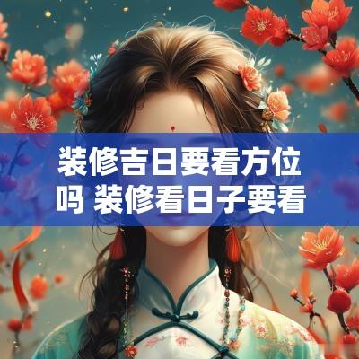 装修吉日要看方位吗 装修看日子要看方向吗