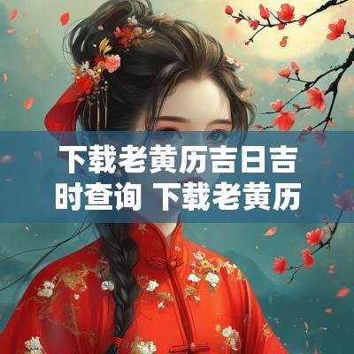 下载老黄历吉日吉时查询 下载老黄历吉日