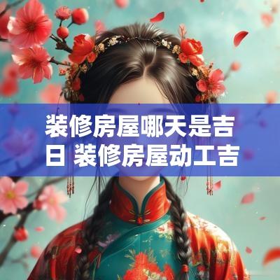 装修房屋哪天是吉日 装修房屋动工吉日吉时表