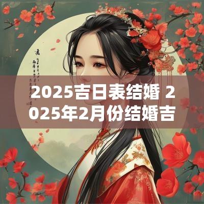 2025吉日表结婚 2025年2月份结婚吉日表