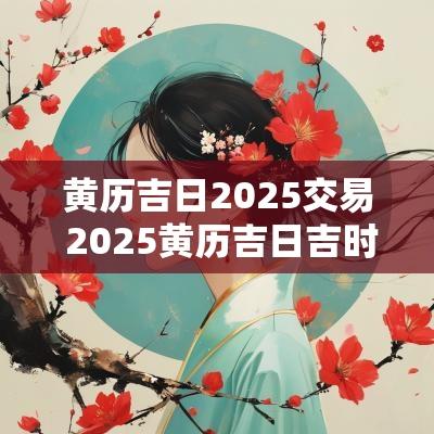 黄历吉日2025交易 2025黄历吉日吉时