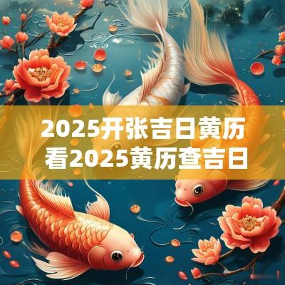 2025开张吉日黄历 看2025黄历查吉日