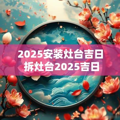 2025安装灶台吉日 拆灶台2025吉日