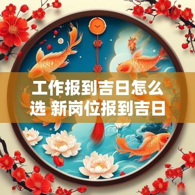 工作报到吉日怎么选 新岗位报到吉日怎么选