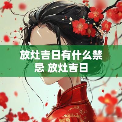放灶吉日有什么禁忌 放灶吉日
