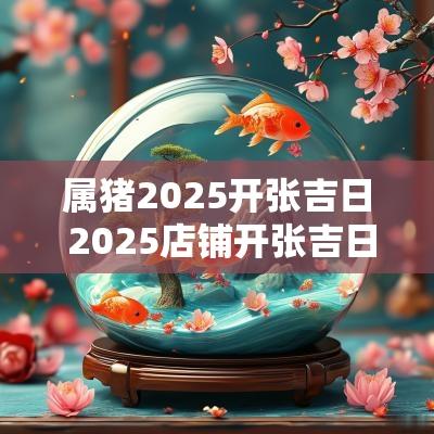 属猪2025开张吉日 2025店铺开张吉日大全