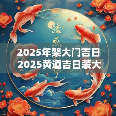 2025年架大门吉日 2025黄道吉日装大门