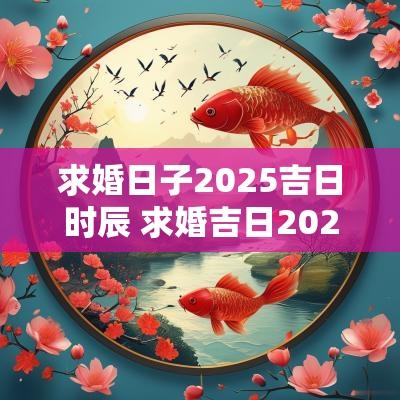 求婚日子2025吉日时辰 求婚吉日2025年