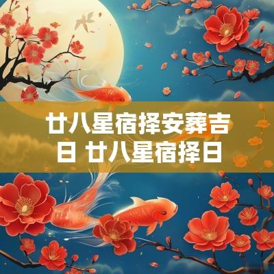 廿八星宿择安葬吉日 廿八星宿择日