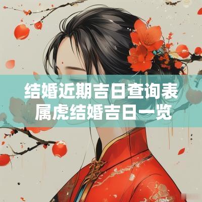 结婚近期吉日查询表 属虎结婚吉日一览表