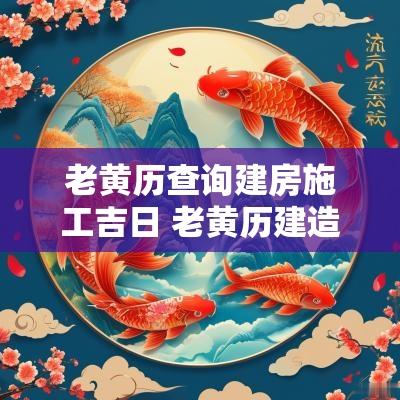 老黄历查询建房施工吉日 老黄历建造房子吉日