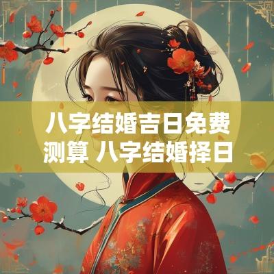 八字结婚吉日免费测算 八字结婚择日