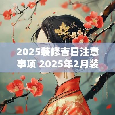 2025装修吉日注意事项 2025年2月装修吉日