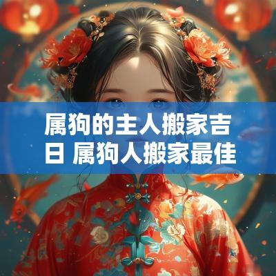 属狗的主人搬家吉日 属狗人搬家最佳时间