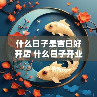 什么日子是吉日好开店 什么日子开业生意好