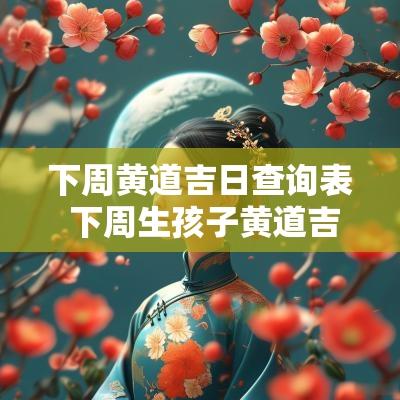 下周黄道吉日查询表 下周生孩子黄道吉日