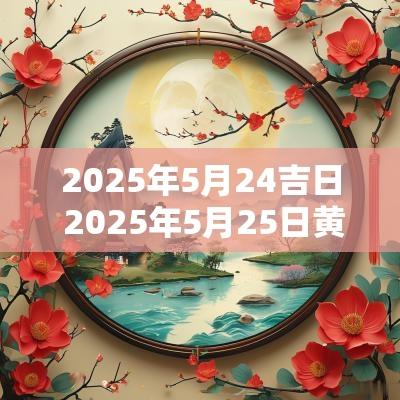 2025年5月24吉日 2025年5月25日黄道吉日