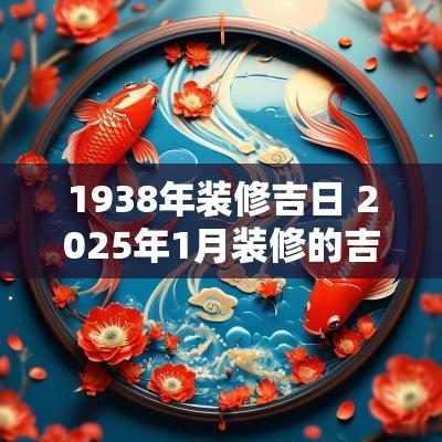 1938年装修吉日 2025年1月装修的吉日