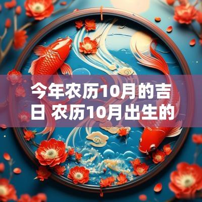 今年农历10月的吉日 农历10月出生的吉日