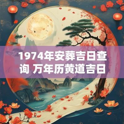 1974年安葬吉日查询 万年历黄道吉日1974年