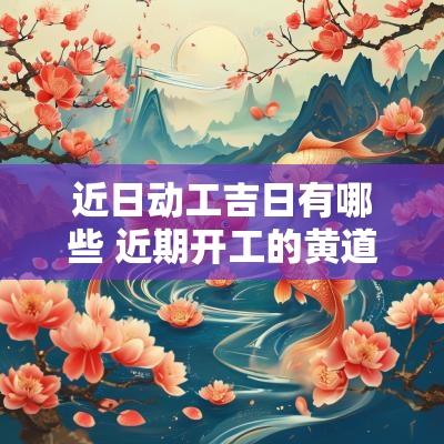近日动工吉日有哪些 近期开工的黄道吉日