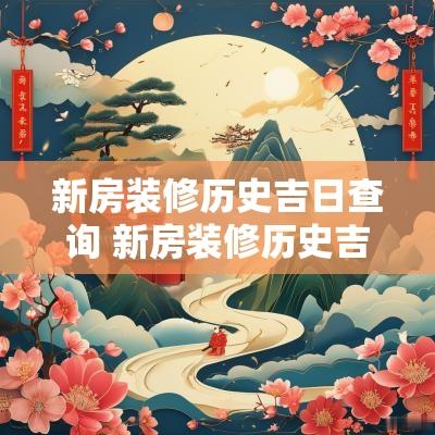 新房装修历史吉日查询 新房装修历史吉日查询表