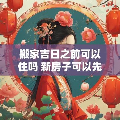 搬家吉日之前可以住吗 新房子可以先住后挑个吉日搬家吗