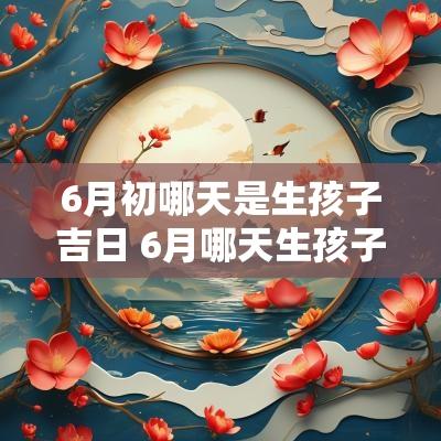 6月初哪天是生孩子吉日 6月哪天生孩子好