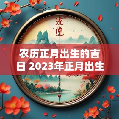 农历正月出生的吉日 2025年正月出生的吉日吉时